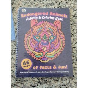 Doodle Hog Endangered Animals Activity & Coloring Book 46 Pages Of Fun And Facts